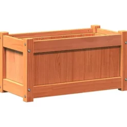 vidaXL Blomlådor 2 st, Upphöjda Sängar, Blommurnor, Växtkrukor, Blomlådor Trädgård Terrass, Brun Vaxad Trä 837444