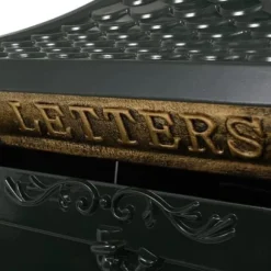 vidaXL Fristående brevlåda Vintage Aluminium Rostsäker Grön