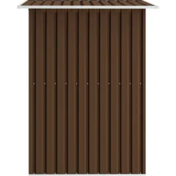 vidaXL Förvaringsbod brun 204x132x186 cm stål - Förråd & Redskapsbodar