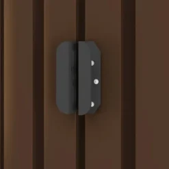 vidaXL Förvaringsbod brun 204x132x186 cm stål - Förråd & Redskapsbodar