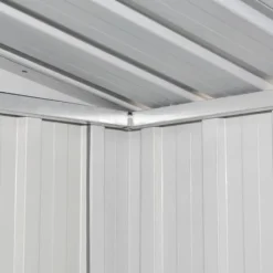 vidaXL Förvaringsbod brun 257x205x178 cm stål - Förråd & Redskapsbodar