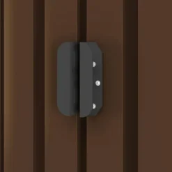 vidaXL Förvaringsbod brun 257x205x178 cm stål - Förråd & Redskapsbodar