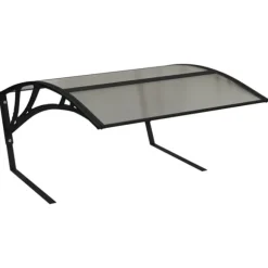 vidaXL Garage för robotgräsklippare svart 80x101x46 cm