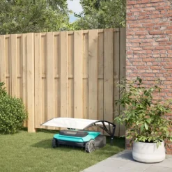 vidaXL Garage för robotgräsklippare svart 80x101x46 cm