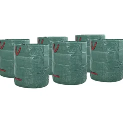 vidaXL Grön Polypropylen Stor Hopfällbar Gröna avfallspåsar
