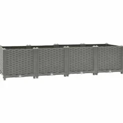 vidaXL Högbädd, Grönsaks- och Örtsland, Trädgårdsplanteringslåda, Utomhusblomkruka, Låda 153296