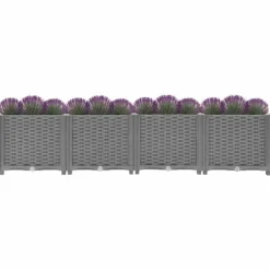 vidaXL Högbädd, Grönsaks- och Örtsland, Trädgårdsplanteringslåda, Utomhusblomkruka, Låda 153296