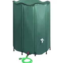 vidaXL hopfällbar regnvattentank med kran 1250 L