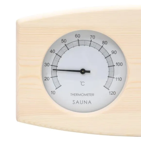 vidaXL 2-i-1 Bastutermometer & hygrometer sandur set massiv furu