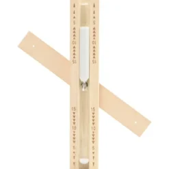 vidaXL 2-i-1 Bastutermometer & hygrometer sandur set massiv furu