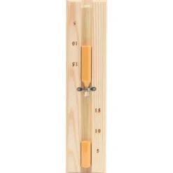 vidaXL 2-i-1 Bastutermometer & hygrometer sandur set massiv furu