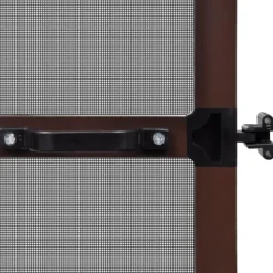 vidaXL Insektsnät med gångjärn för dörrar 100 x 215 cm brun - Husdörrar