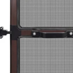 vidaXL Insektsnät med gångjärn för dörrar 100 x 215 cm brun - Husdörrar
