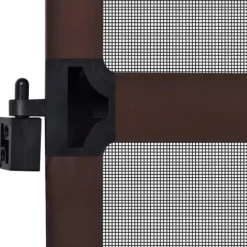 vidaXL Insektsnät med gångjärn för dörrar 100 x 215 cm brun - Husdörrar