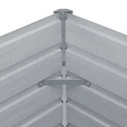 vidaXL Jardiniär Växtkärl Blomkruka Blomlåda Grönsaker Örter Veranda Trädgård Patio Utomhus 100x100x45 cm Stål 47024