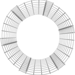 vidaXL Kompost Ø50x100 cm galvaniserat stål - Komposterare