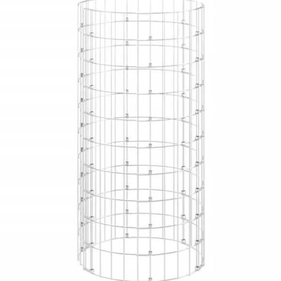 vidaXL Kompost Ø50x100 cm galvaniserat stål - Komposterare