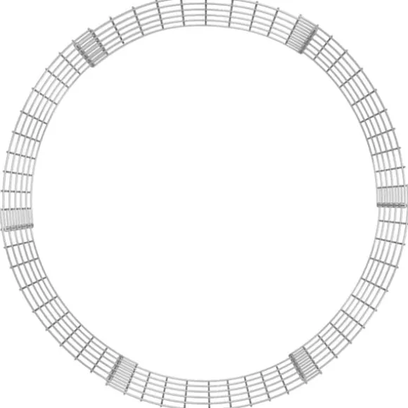 vidaXL Kompost Ø100x50 cm galvaniserat stål - Komposterare