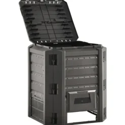 vidaXL Kompostlåda svart 380 L - Komposterare