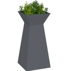 vidaXL Konformad växtställ Vit Plast Stor Dekorativa inläggningar