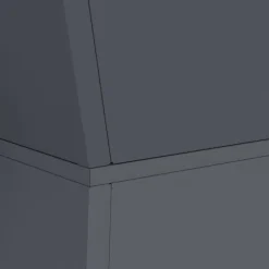 vidaXL Konformad växtställ Vit Plast Stor Dekorativa inläggningar