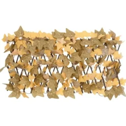 vidaXL Konstväxt lönnlöv spaljé expanderbar orange 5 st 180x30 cm - Staket