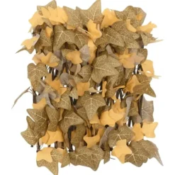 vidaXL Konstväxt lönnlöv spaljé expanderbar orange 5 st 180x30 cm - Staket