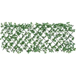 vidaXL Konstväxt murgröna spaljé expanderbar grön 186x30 cm - Staket