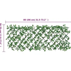 vidaXL Konstväxt murgröna spaljé expanderbar grön 186x30 cm - Staket