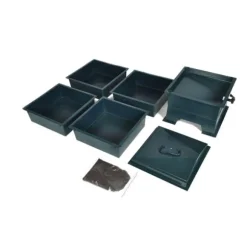 vidaXL Maskkompost 4 brickor 42x42x60 cm