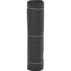 vidaXL Membran mot ogräs svart 0,5x50 m PP, ogräshinder, ogräskontrollmembran 4005139