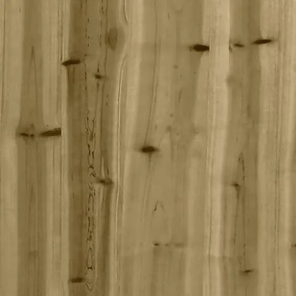 vidaXL Odlingslåda med staket-design 200x30x30 cm impregnerad furu - Krukor & odlingslådor