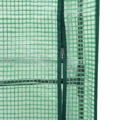 vidaXL Odlingslåda med växthusöverdrag rottinglook 160x40x123 cm