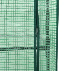 vidaXL Odlingslåda med växthusöverdrag rottinglook 160x40x153 cm