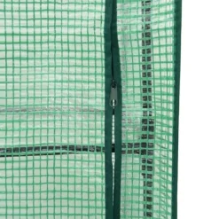 vidaXL Odlingslåda med växthusöverdrag rottinglook 120x40x140 cm