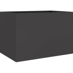 vidaXL Odlingslåda svart 62x47x46 cm kallvalsat stål - Krukor & odlingslådor