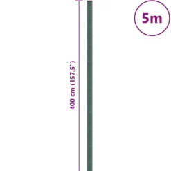 vidaXL Ogräsmatta grön 4x5 m PP