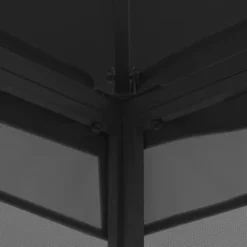 vidaXL Paviljong med nät 300x300x265 cm antracit - Partytält & paviljoner