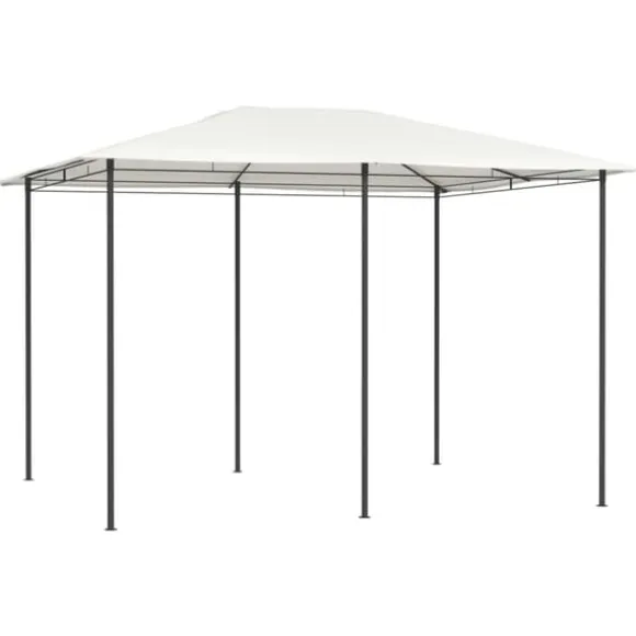 vidaXL Paviljong 3x4x2,6 m gräddvit 160 g/m² - Partytält & paviljoner