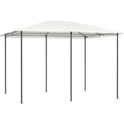 vidaXL Paviljong 3x4x2,6 m gräddvit 160 g/m² - Partytält & paviljoner