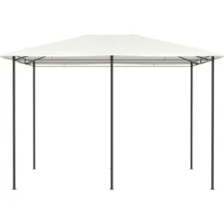 vidaXL Paviljong 3x4x2,6 m gräddvit 160 g/m² - Partytält & paviljoner