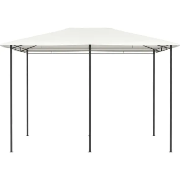 vidaXL Paviljong 3x4x2,6 m gräddvit 160 g/m² - Partytält & paviljoner