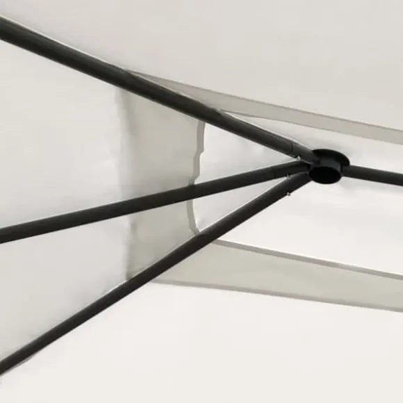 vidaXL Paviljong 3x4x2,6 m gräddvit 160 g/m² - Partytält & paviljoner