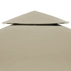 vidaXL Paviljongtak 310 g/m² 3 x 3 m beige - Tak till partytält & lusthus
