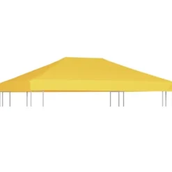 vidaXL Paviljongtak 270 g/m² 4x3 m gul - Tak till partytält & lusthus