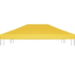 vidaXL Paviljongtak 270 g/m² 4x3 m gul - Tak till partytält & lusthus