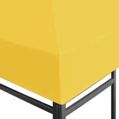vidaXL Paviljongtak 270 g/m² 4x3 m gul - Tak till partytält & lusthus