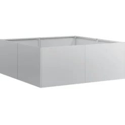 vidaXL Planteringskärl 80x80x30 cm galvaniserat stål