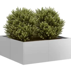 vidaXL Planteringskärl 80x80x30 cm galvaniserat stål