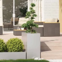 vidaXL Planteringskärl 40x80x80 cm rostfritt stål